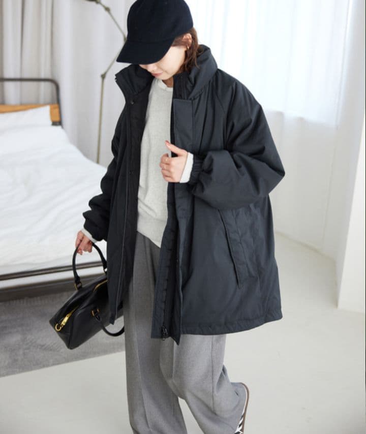 新品♥ウォッシャブル中綿モンスターパーカーブルゾンSLOBE IENA　24AW