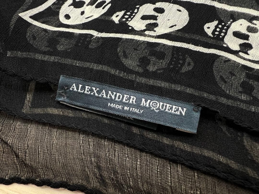 Alexander McQUEEN スカル ストール SILK