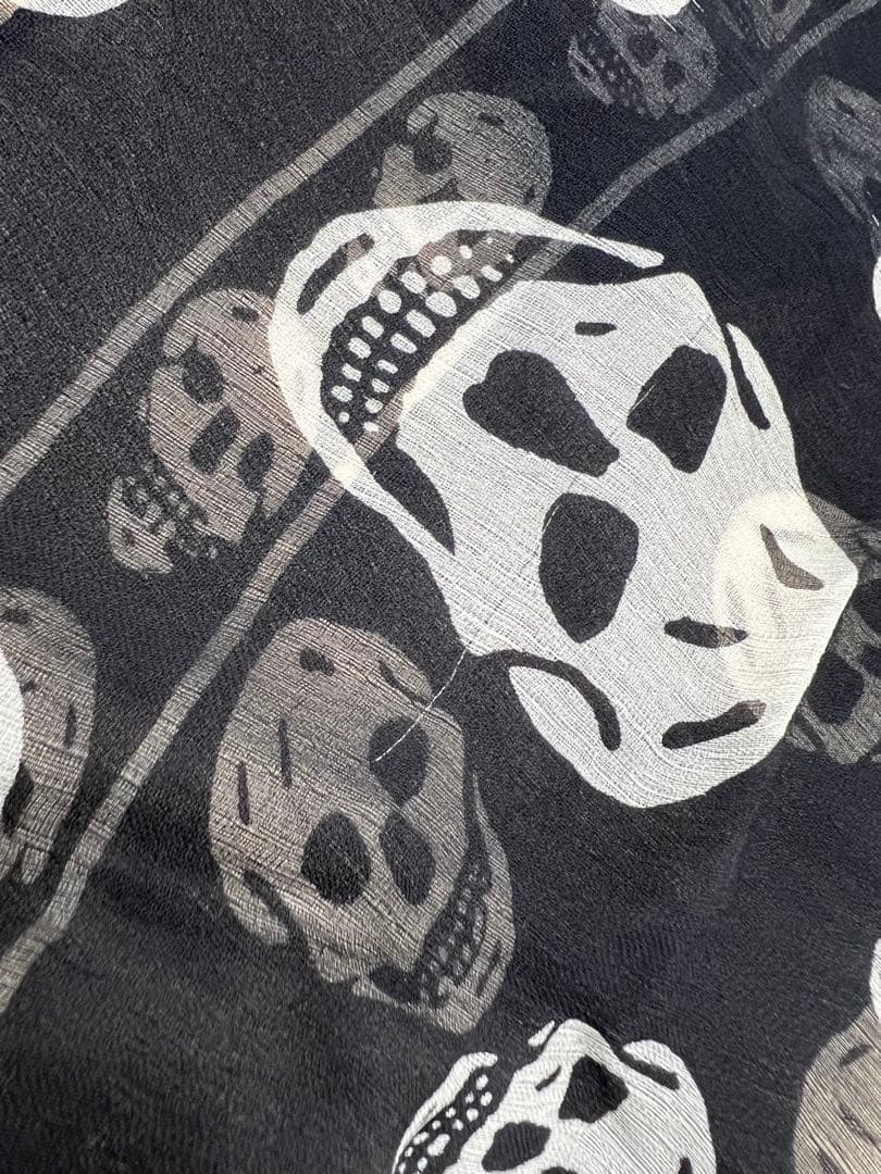 Alexander McQUEEN スカル ストール SILK