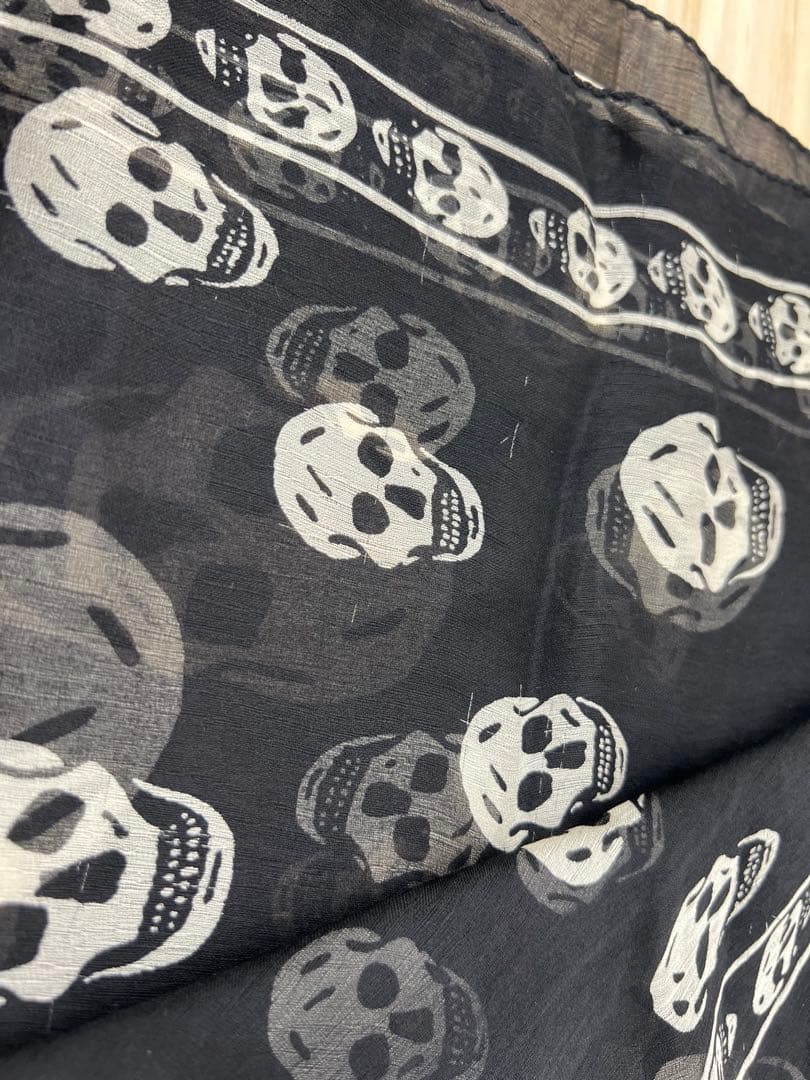Alexander McQUEEN スカル ストール SILK