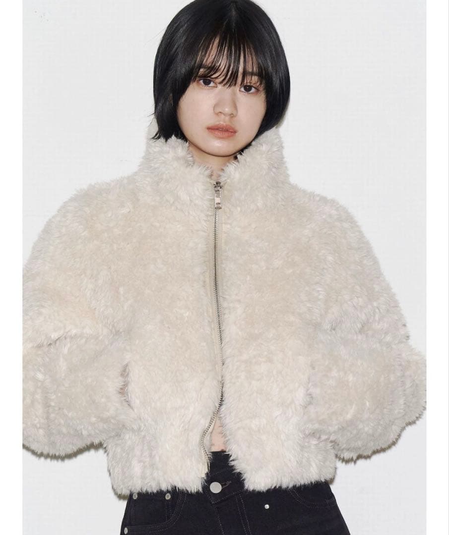 【EMODA】シングルミニボアブルゾン