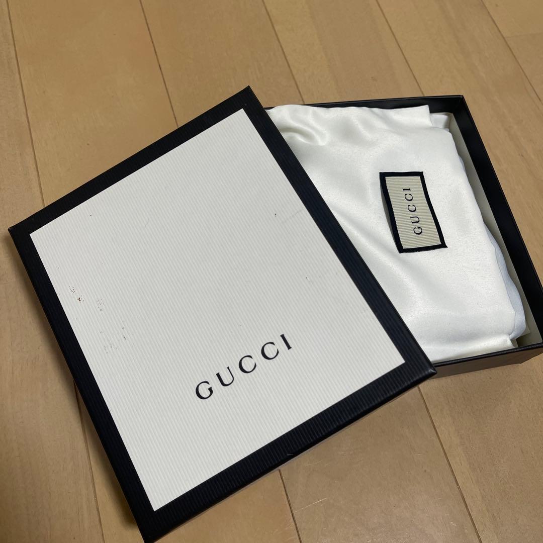 パメさん専用　[正規品] GUCCI ブラックレザー 二つ折り財布 蜂モチーフ