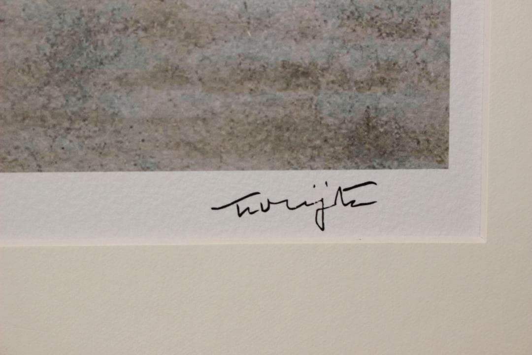 藤田嗣治 エスタンプリトグラフ「茶色い猫」 75部限定