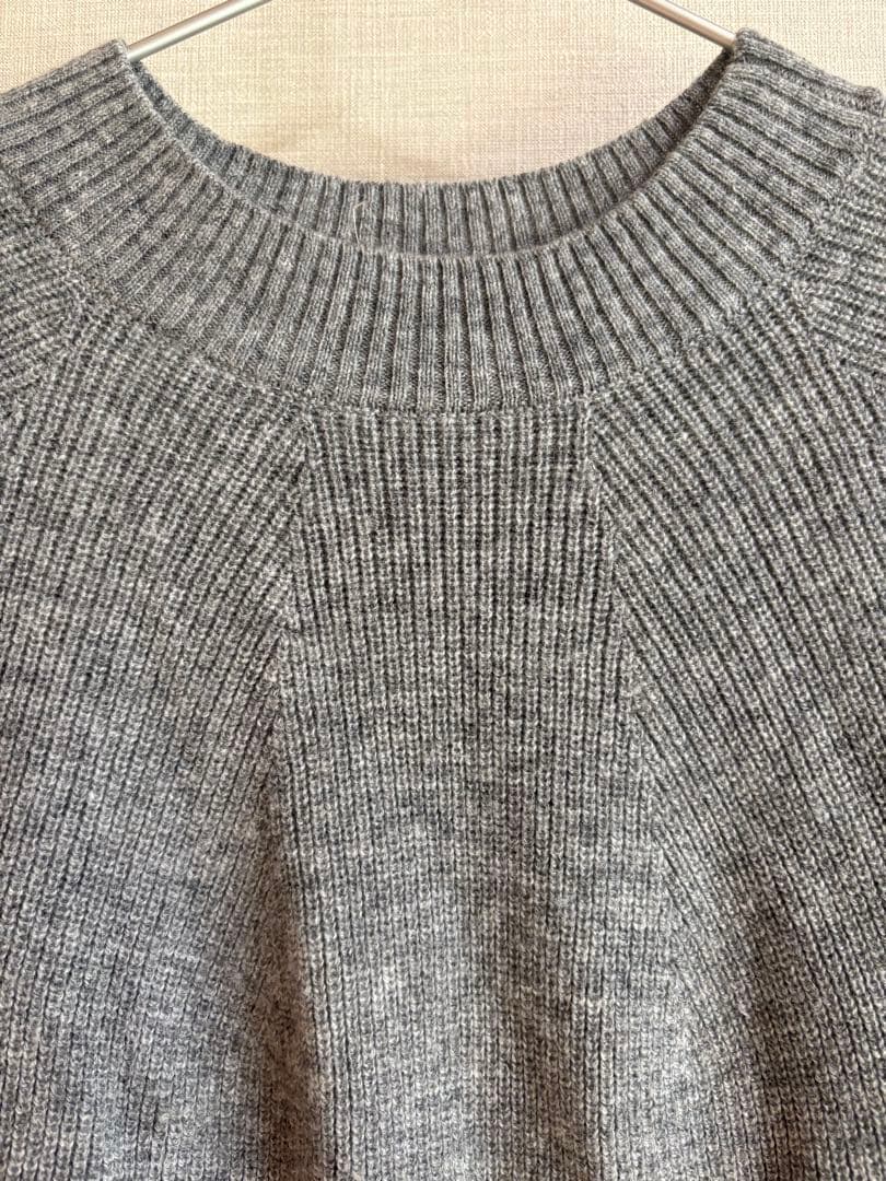 な*ち様 HAU knit vest fine グレー　ハウ　ニットベスト