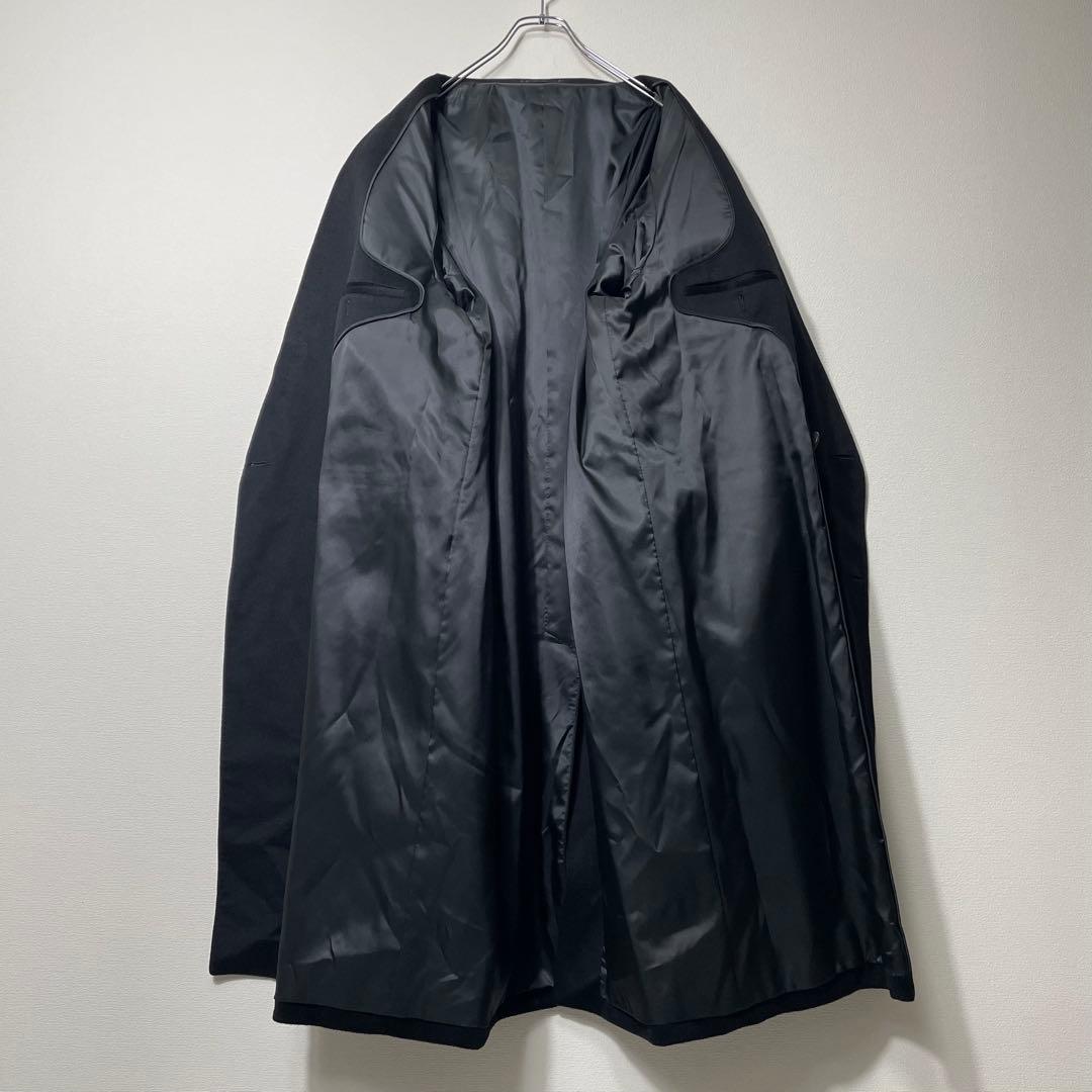 【極上の肌触り】 ロングチェスターコート ダブルブレスト カシミヤ100 黒