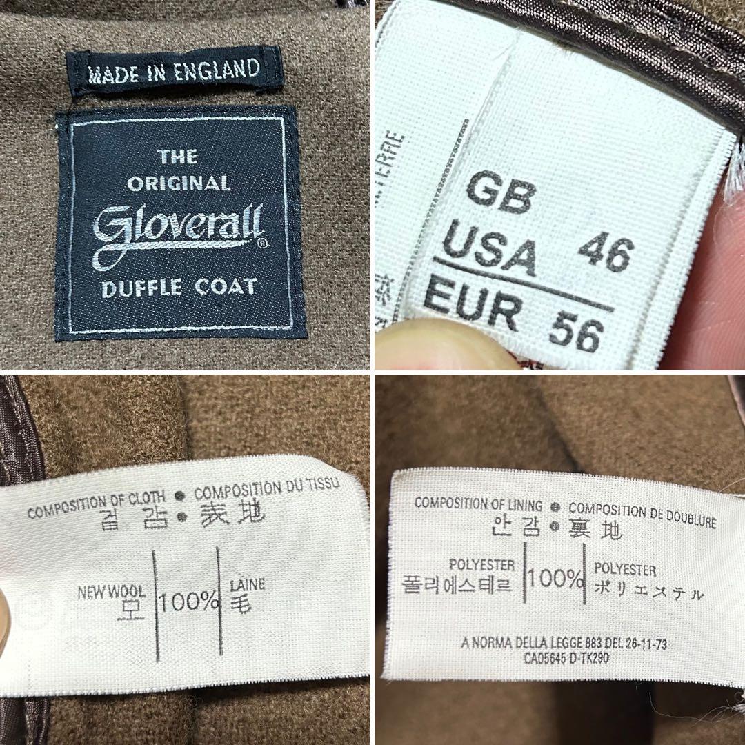 グローバーオール キングストンムーアブルックヘリンボーンダッフルコート4XL