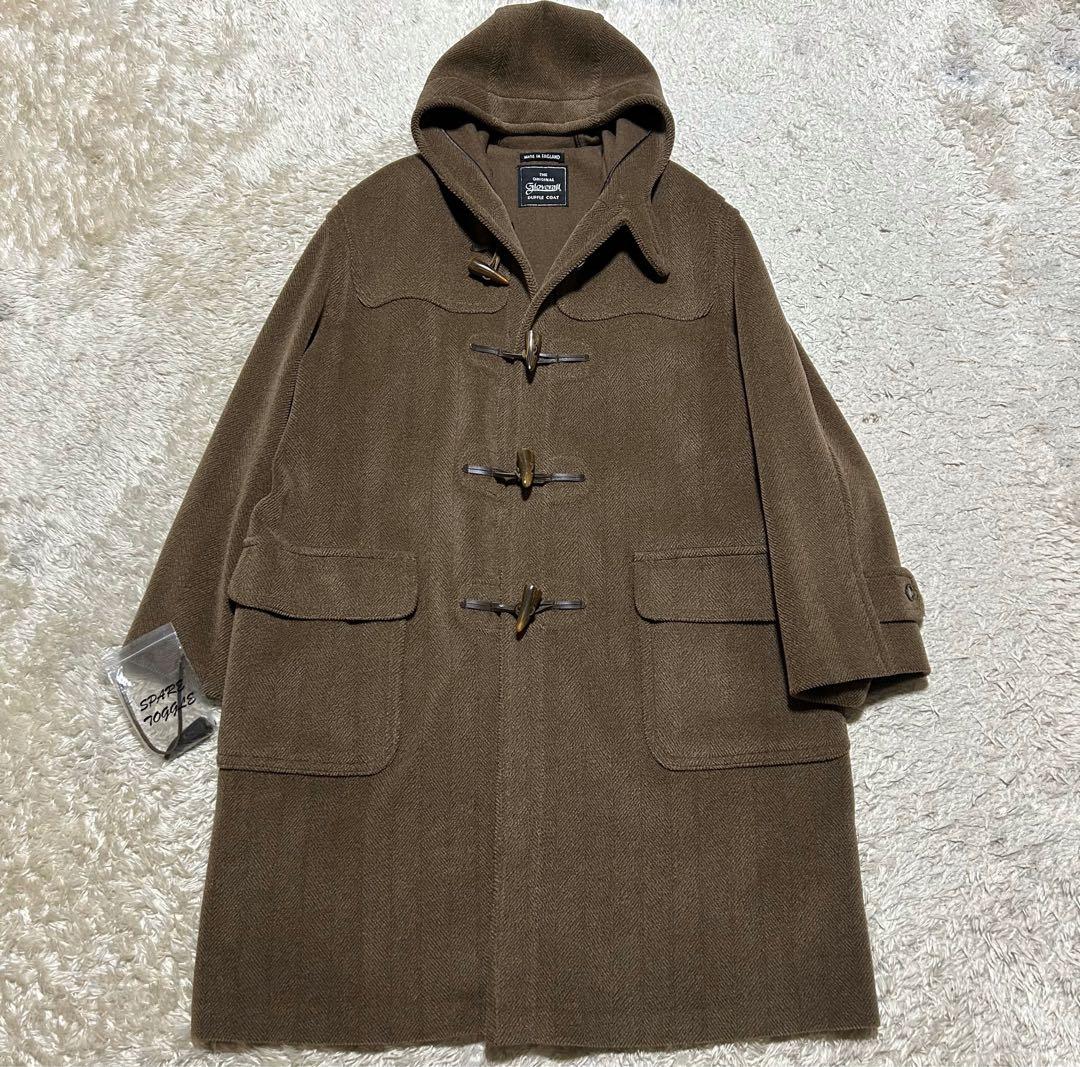 グローバーオール キングストンムーアブルックヘリンボーンダッフルコート4XL