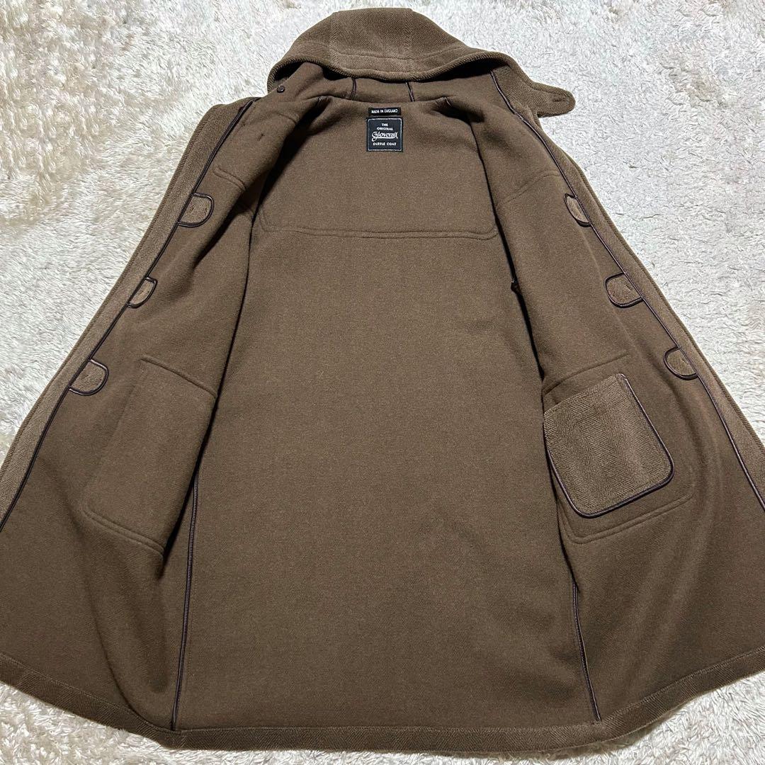 グローバーオール キングストンムーアブルックヘリンボーンダッフルコート4XL