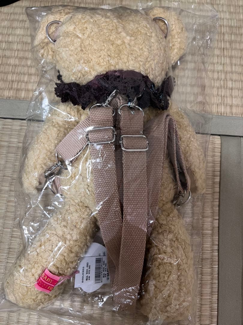 くまくみゃリュックミニ　ミルクティ　新品未使用