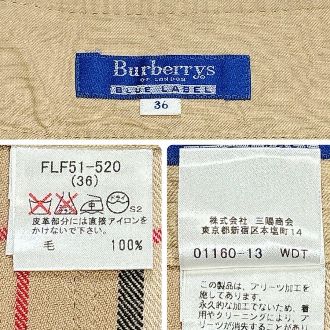 美品✨BURBERRY BLUE LABEL　プリーツミニスカート　ノバチェック