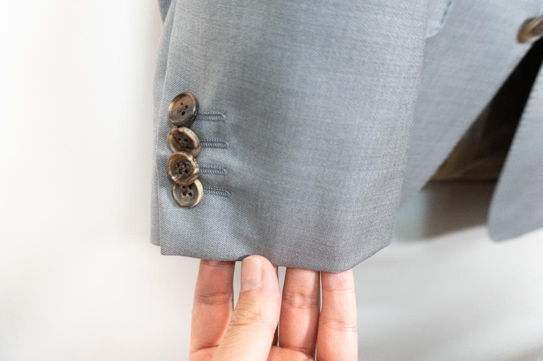 スーツ ゼニア TRAVELLER ライトグレー Mサイズ相当 美品