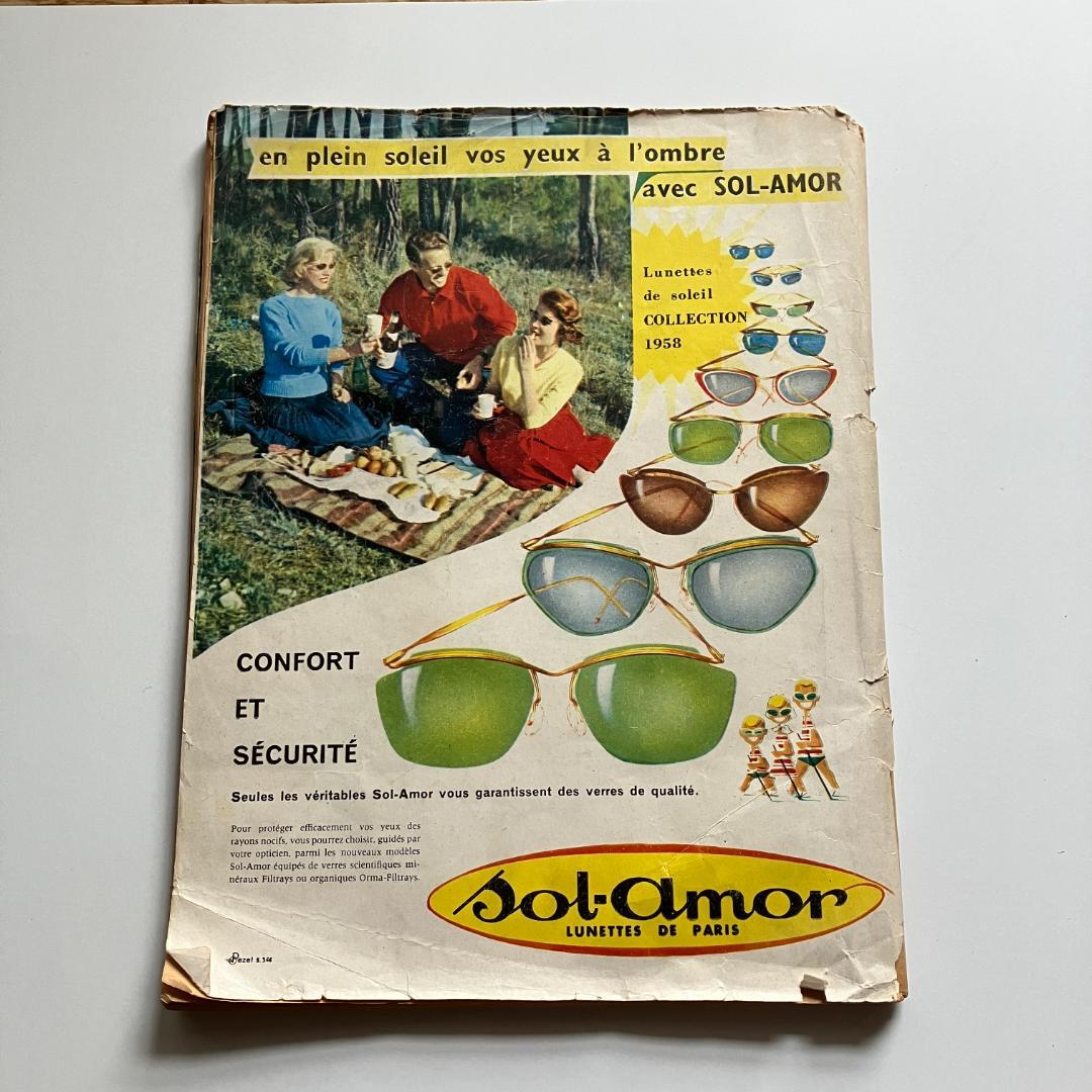 1958年発行の激レアなアンティーク雑誌【 ELLE 】1958