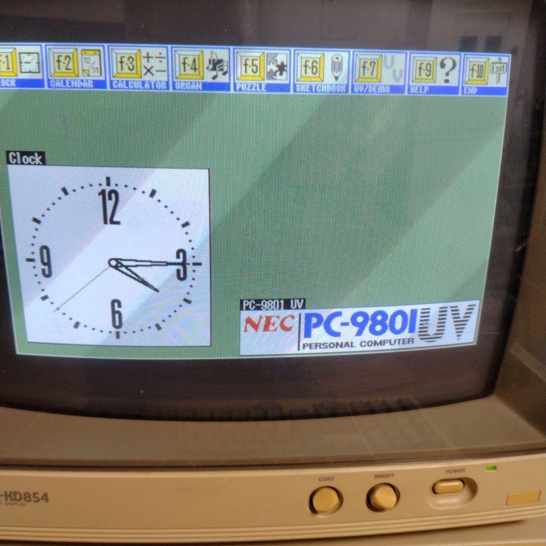 ■NEC PC-9801UV2 モニターセット キーボード、マニュアル付ジャンク