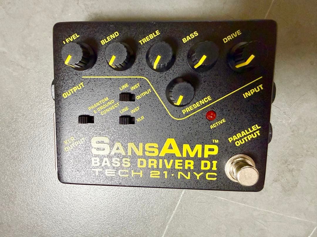 【良品】Tech 21 NYC SansAmp Bass D DI