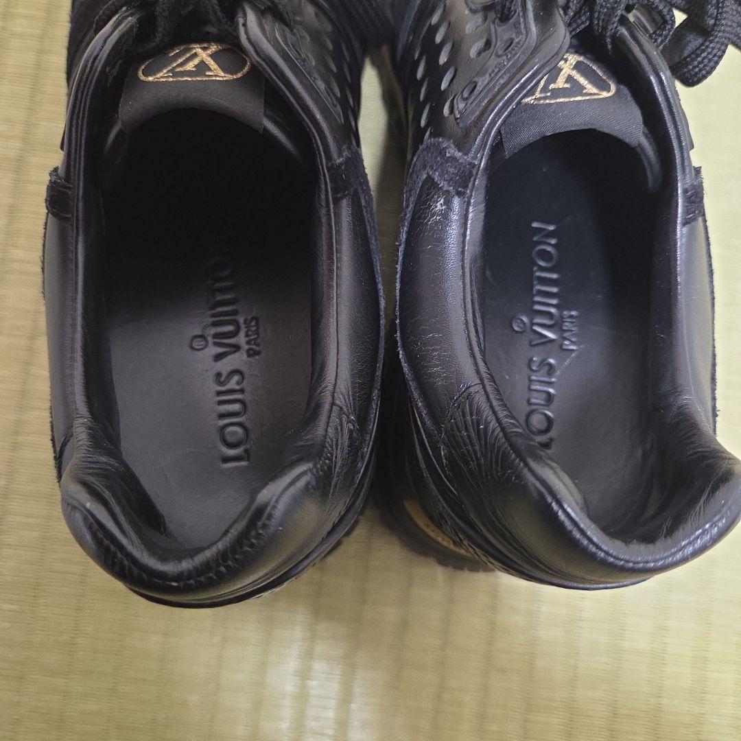 LOUIS VUITTON ランアウェイライン スニーカー レザー 22cm