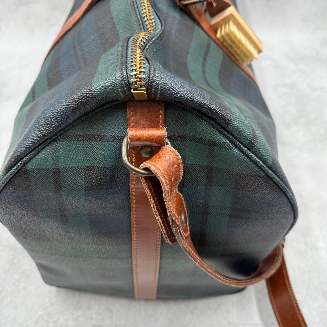 付属品完備 ポロ ラルフローレン PVC レザー ボストンバッグ 2way