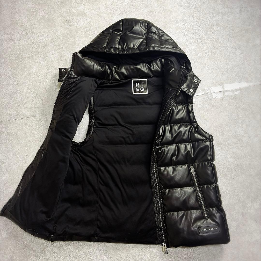 アダムスジャグラー　RTEG ダウンベスト y2k お兄系　光沢　モリモリ