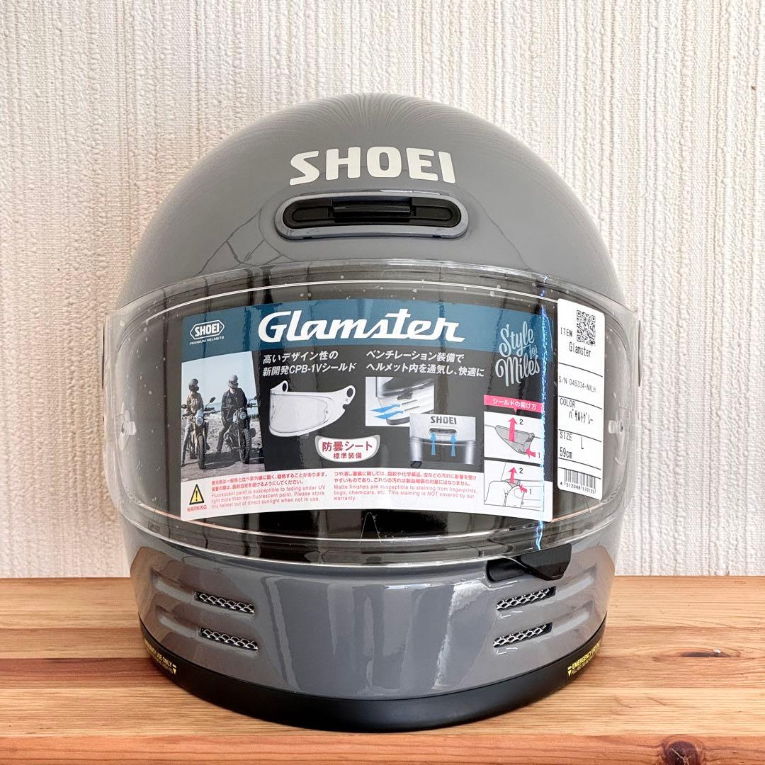 SHOEI Glamster バサルトグレー Lサイズ