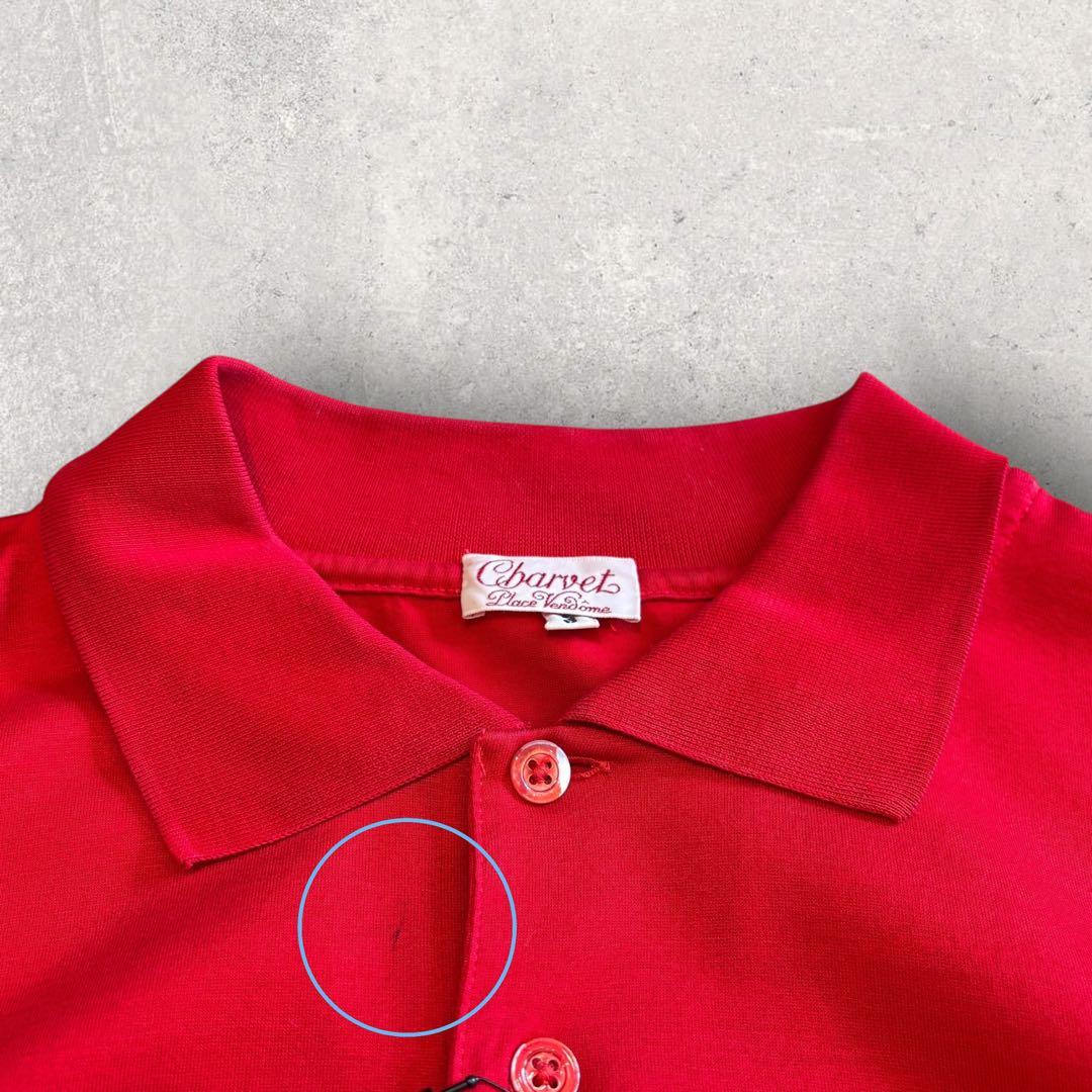 Charvet シャルべ ポロシャツ 赤 3