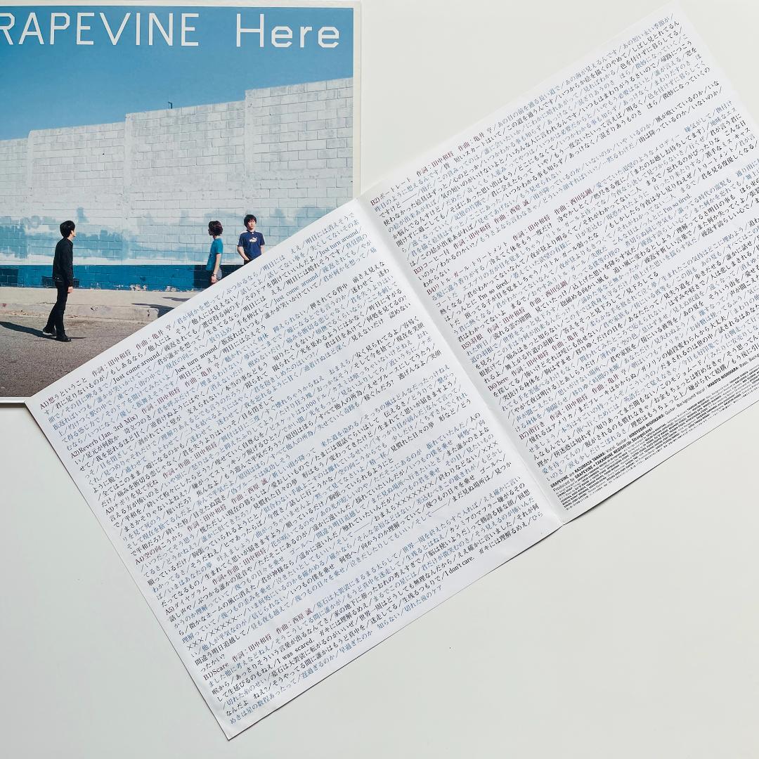 稀少 レコード〔 GRAPEVINE - Here 〕グレイプバイン