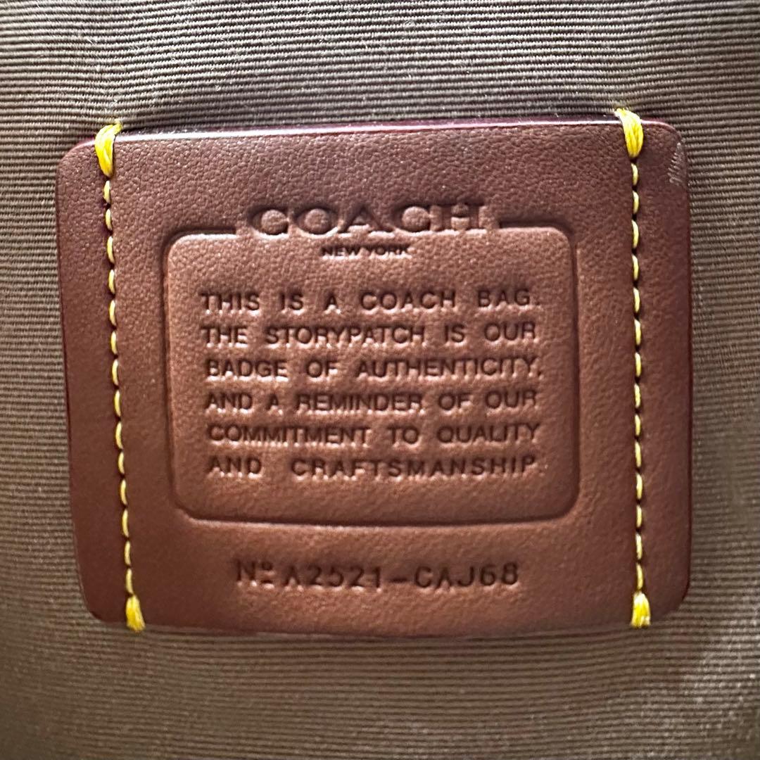 未使用級 現行◎コーチ ディラントート 2wayショルダーバッグ ヴァーシティ