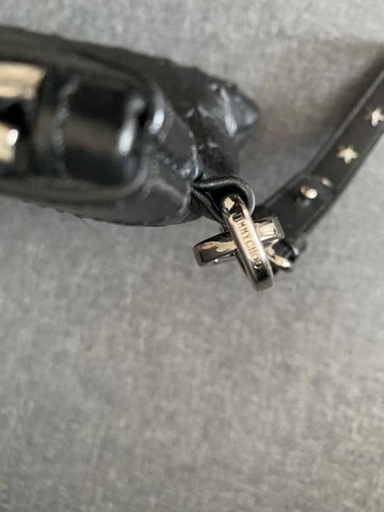 【美品】JIMMY CHOOクラッチバッグ(チャーム付き)/メンズ・レディース