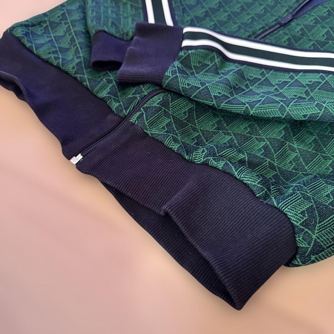 LACOSTE 幾何学模様 ジップアップジャージ