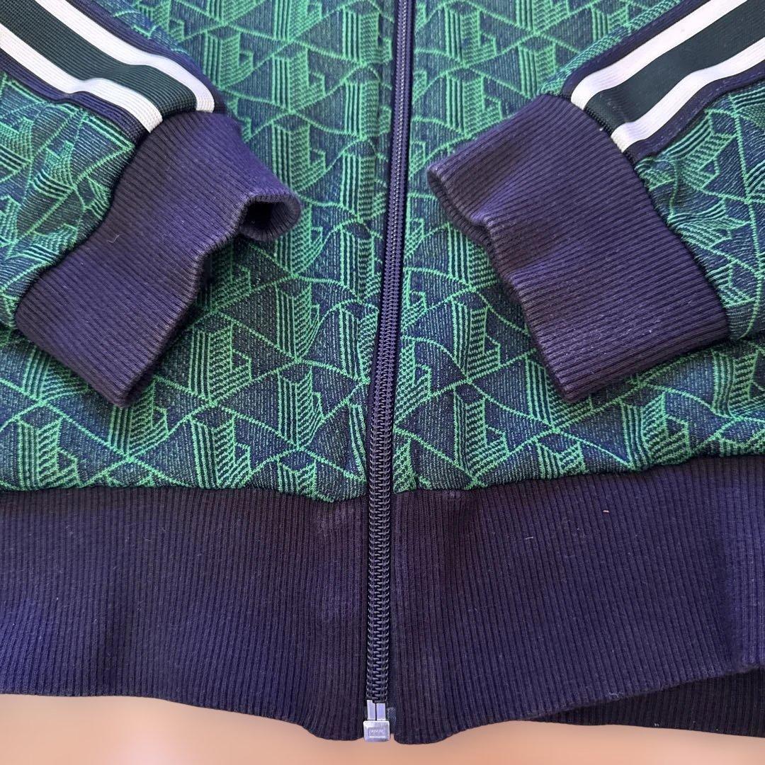 LACOSTE 幾何学模様 ジップアップジャージ