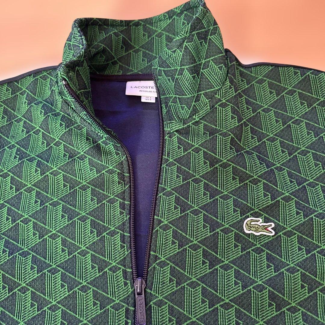 LACOSTE 幾何学模様 ジップアップジャージ