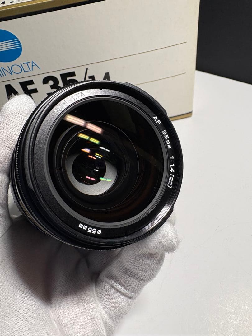 MINOLTA AF 35mm f1.4 A mount 防湿庫保管　MINT