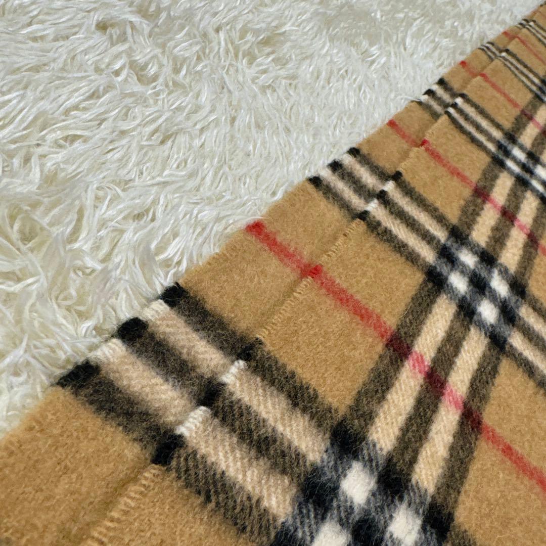 りい様✨美品✨バーバリー　カシミヤ100% ノバチェックベージュマフラーストール