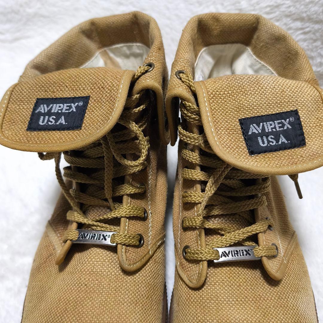 AVIREX スコーピオンハイ キャンバス ブーツ ワークブーツ 28cm