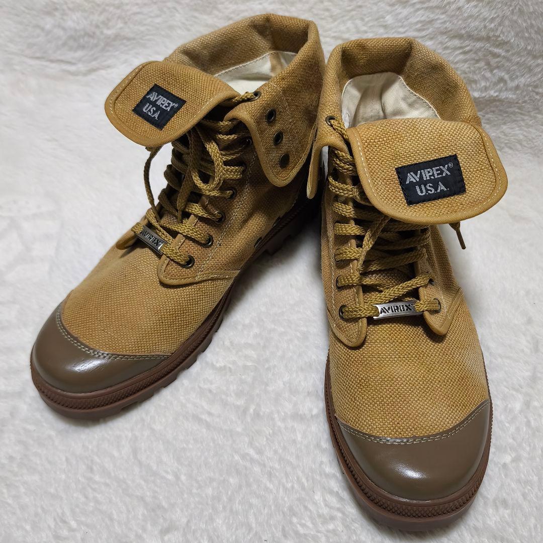 AVIREX スコーピオンハイ キャンバス ブーツ ワークブーツ 28cm