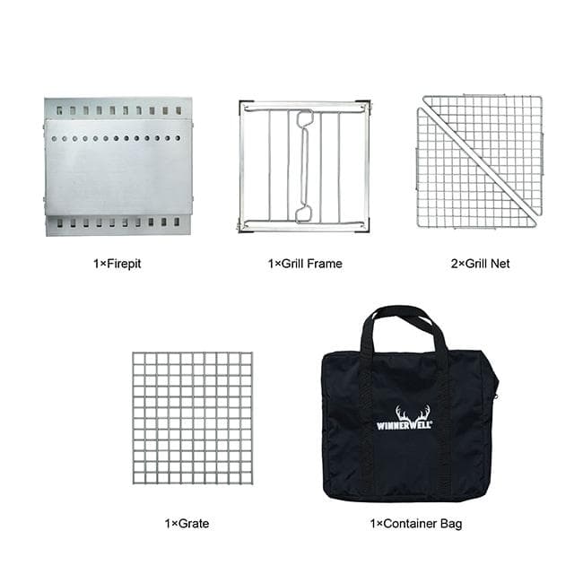 未使用　ウィンナーウェル 二次燃焼ポータブル グリル ファイヤーピット