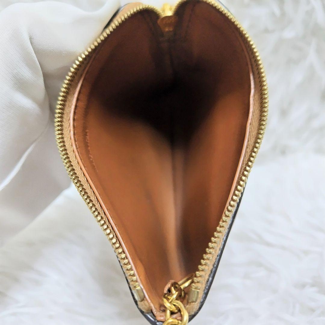 美品✨セリーヌ◇キュイルトリオンフケース　キーリング　ゴールド金具ブラウン