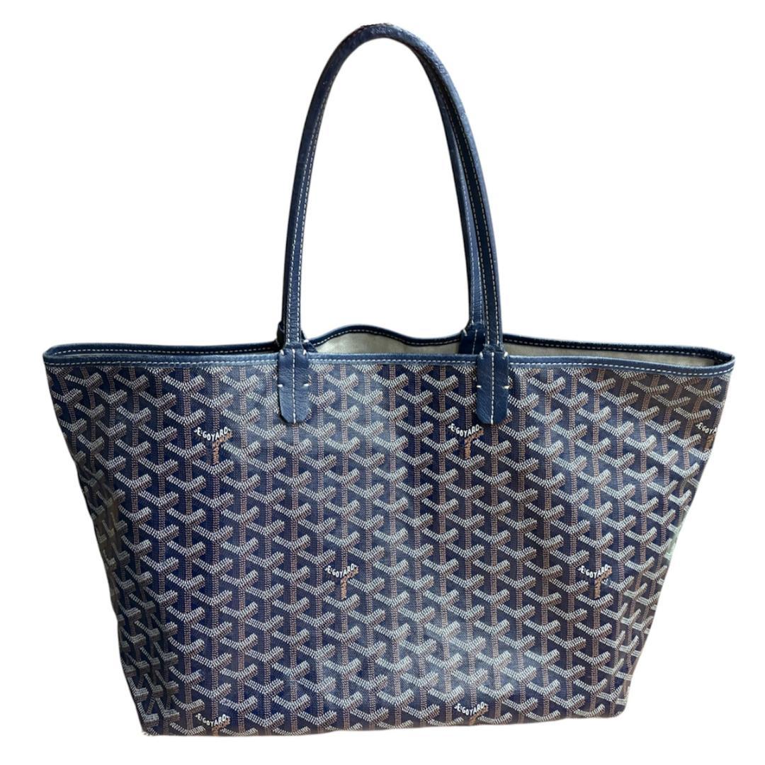 【訳あり】GOYARD ゴヤール サンルイPM トートバッグ ネイビー