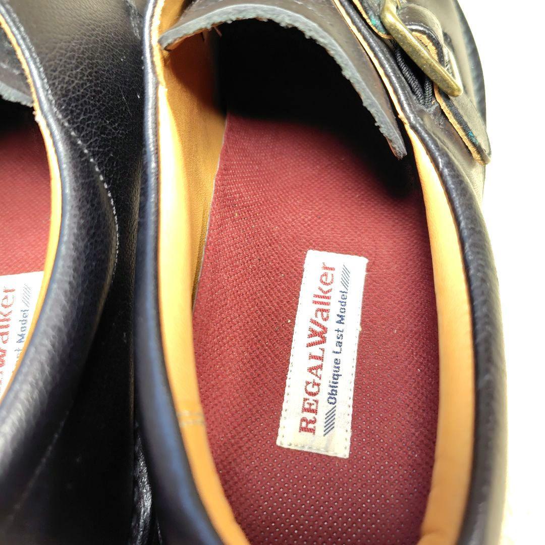 未使用級 リーガル JJ25 ビジネスシューズ モンクストラップ 革靴 レザー