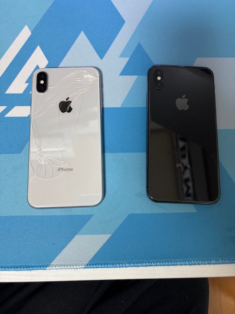 iPhone X シルバー ブラック 2台セット　ジャンク