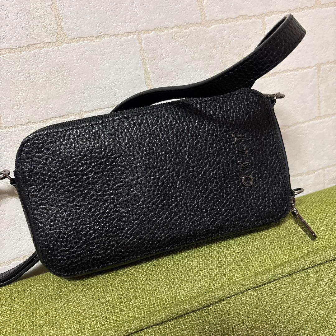 アタオ　ATAO アミュレット　ブラックメッキ　アタオ財布　長財布