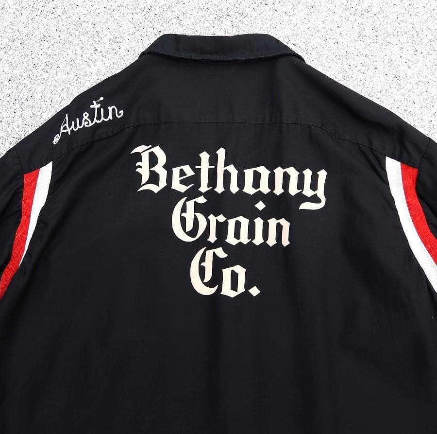 希少 黒 XXL 60s HILTON ボーリングシャツ オールドイングリッシュ