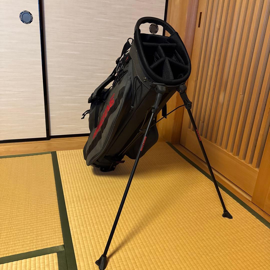 BRIEFING キャディバッグ CR-4 スタンド付き グレー