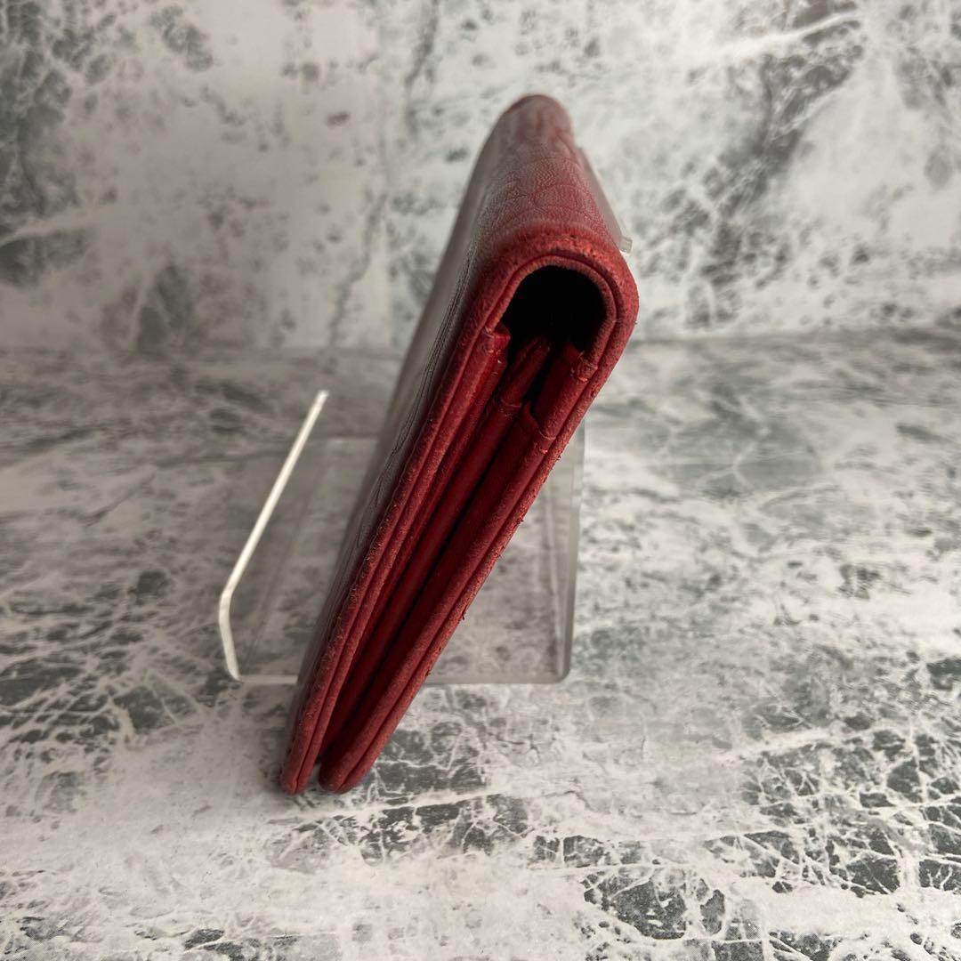 ✨CHANEL✨　シャネル　長財布　カメリア　赤　レッド