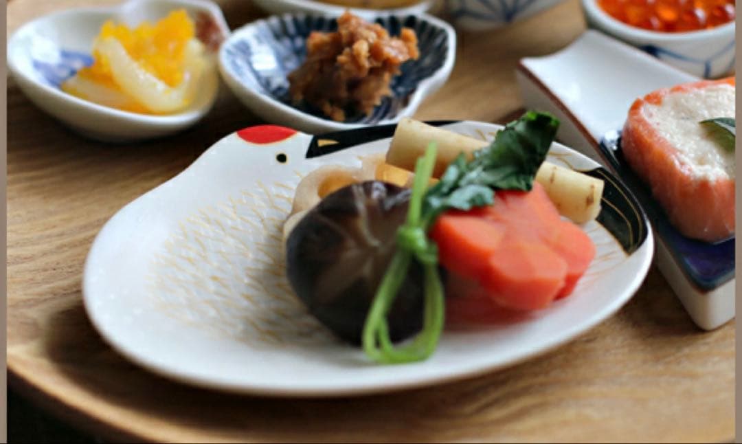 Mimi 現品のみご依頼品　幸楽窯　鶴亀銘々皿　鯛小皿　6点セット