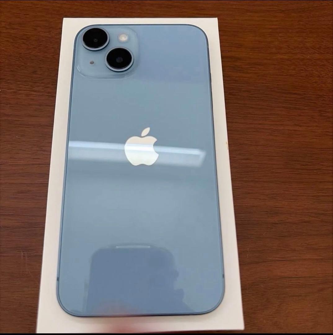 iPhone14 SIMフリー ブルー　256GB フィルム　ケース付き