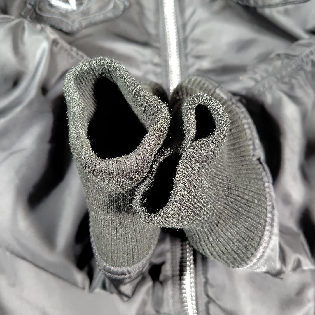 アルファインダストリーズ　パッチ付MA-1 フライトジャケット　リバーシブル　黒