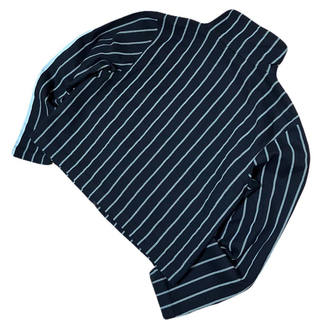 adidas 完売品 ピンストライプ デニム セットアップ ストライプ ジャージ