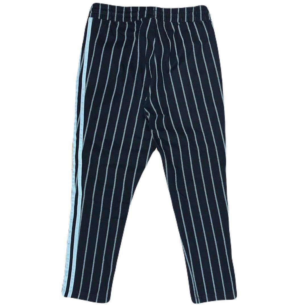 adidas 完売品 ピンストライプ デニム セットアップ ストライプ ジャージ