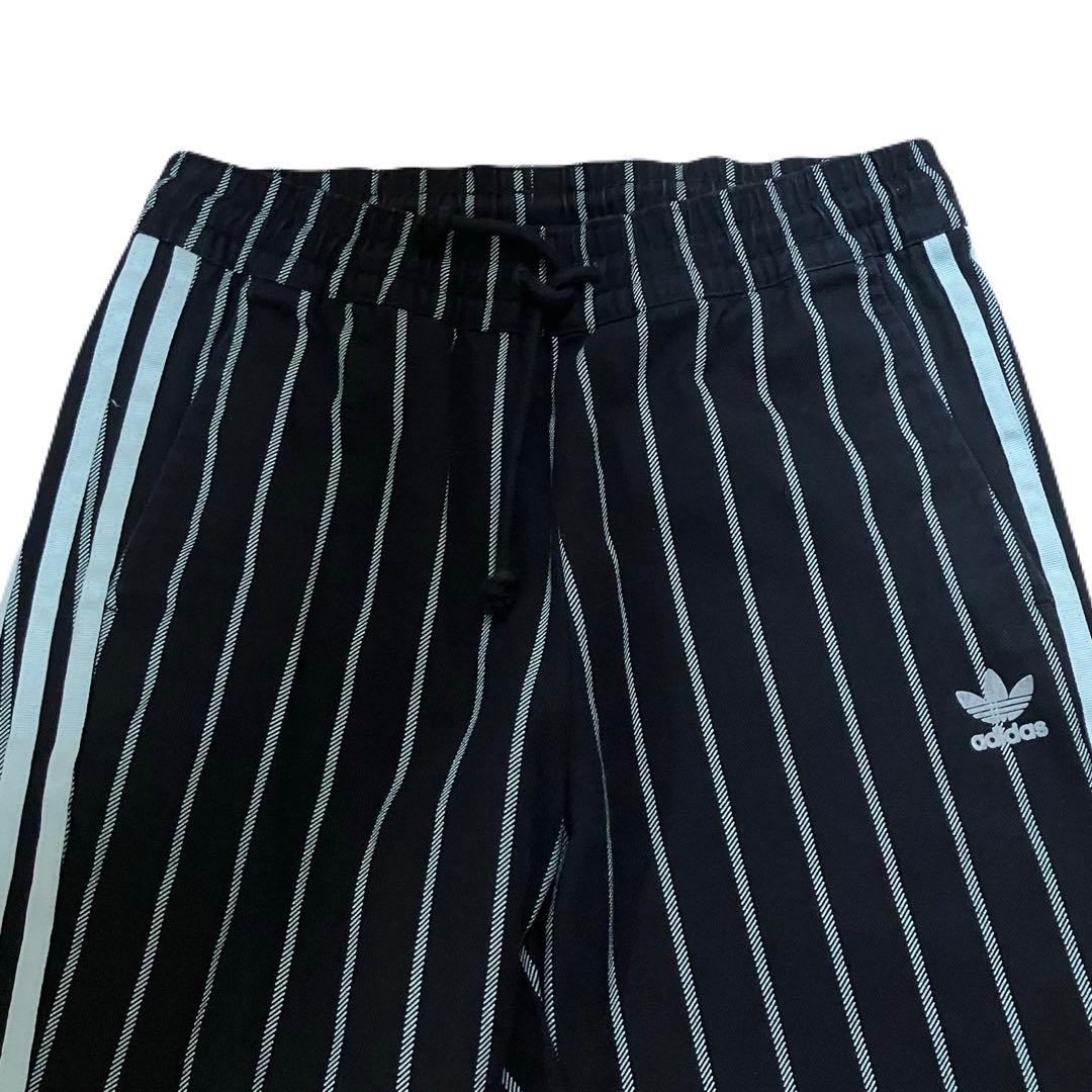 adidas 完売品 ピンストライプ デニム セットアップ ストライプ ジャージ