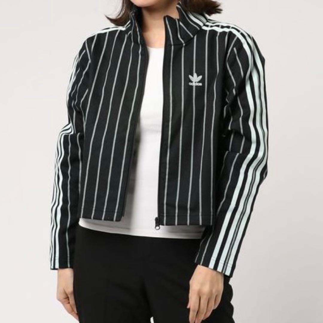 adidas 完売品 ピンストライプ デニム セットアップ ストライプ ジャージ