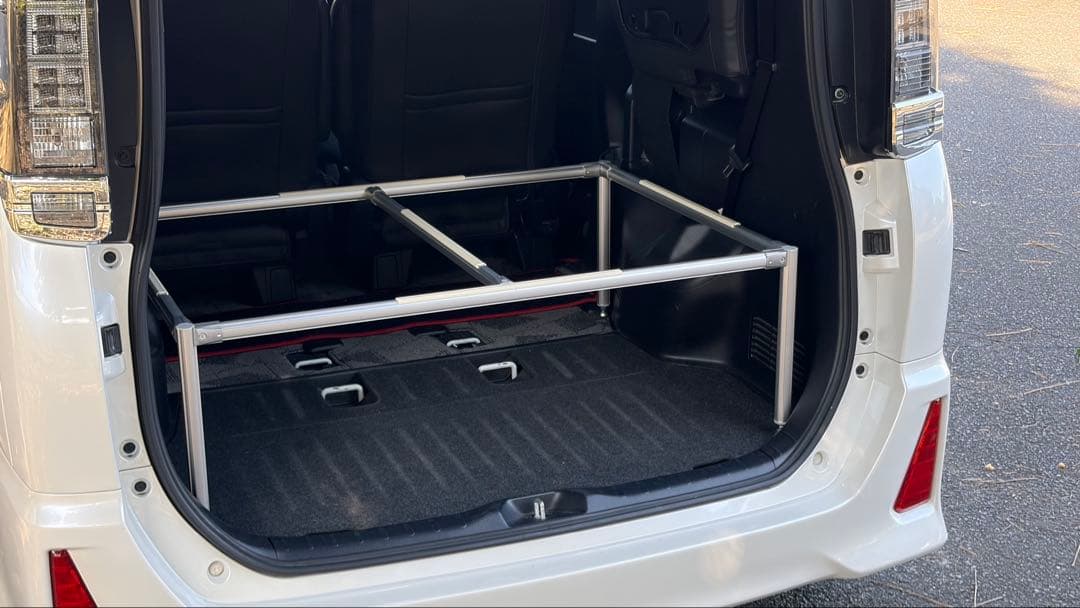 ８０ヴォクシー ノア　エスクァイアベッドキット　収納キット　合皮　アルミフレーム